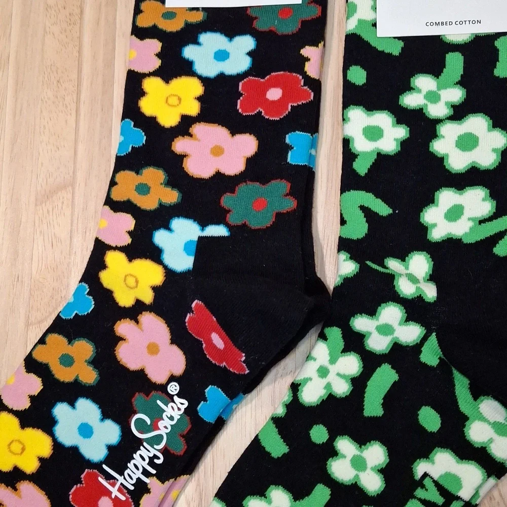 Happy Socks Floral Crew Socks Bundle